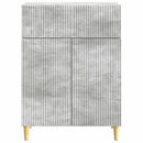 Sideboard med skuffe Betongrå 66 x 34,5 x 90 cm Konstrueret træ