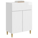 Sideboard Hvid højglans 66 x 34,5 x 90 cm Konstrueret træ
