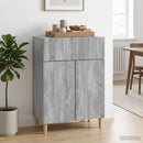 Sideboard Grå sonoma-eg 66 x 34,5 x 90 cm Konstrueret træ