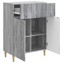 Sideboard Grå sonoma-eg 66 x 34,5 x 90 cm Konstrueret træ