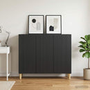 Sideboard Sort 89 x 34,5 x 80 cm Konstrueret træ