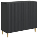 Sideboard Sort 89 x 34,5 x 80 cm Konstrueret træ