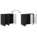 Sideboard Sort 89 x 34,5 x 80 cm Konstrueret træ