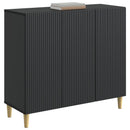 Sideboard Sort 89 x 34,5 x 80 cm Konstrueret træ