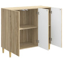 Sideboard Sonoma-eg 89 x 34,5 x 80 cm Konstrueret træ