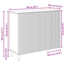 Sideboard Sonoma-eg 89 x 34,5 x 80 cm Konstrueret træ