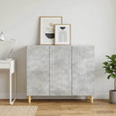 Sideboard Betongrå 89 x 34,5 x 80 cm Konstrueret træ