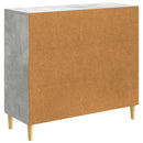 Sideboard Betongrå 89 x 34,5 x 80 cm Konstrueret træ