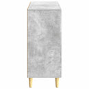 Sideboard Betongrå 89 x 34,5 x 80 cm Konstrueret træ