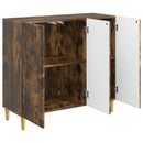 Sideboard Røget eg 89 x 34,5 x 80 cm Konstrueret træ