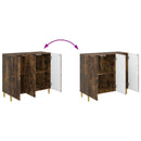 Sideboard Røget eg 89 x 34,5 x 80 cm Konstrueret træ
