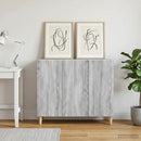 Sideboard Grå sonoma-eg 89 x 34,5 x 80 cm Konstrueret træ