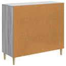Sideboard Grå sonoma-eg 89 x 34,5 x 80 cm Konstrueret træ