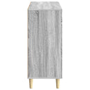 Sideboard Grå sonoma-eg 89 x 34,5 x 80 cm Konstrueret træ