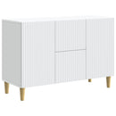 Sideboard med skuffe Hvid 89 x 34,5 x 60 cm Konstrueret træ