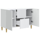 Sideboard med skuffe Hvid 89 x 34,5 x 60 cm Konstrueret træ