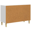 Sideboard med skuffe Hvid 89 x 34,5 x 60 cm Konstrueret træ