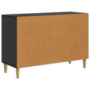 Sideboard med skuffe Sort 89 x 34,5 x 60 cm Konstrueret træ