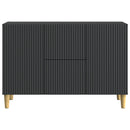 Sideboard med skuffe Sort 89 x 34,5 x 60 cm Konstrueret træ