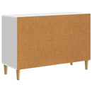 Sideboard Hvid højglans 89 x 34,5 x 60 cm Konstrueret træ