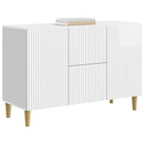 Sideboard Hvid højglans 89 x 34,5 x 60 cm Konstrueret træ