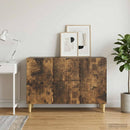 Sideboard med skuffe Røget eg 89 x 34,5 x 60 cm Konstrueret træ