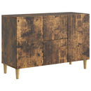 Sideboard med skuffe Røget eg 89 x 34,5 x 60 cm Konstrueret træ