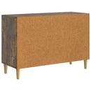 Sideboard med skuffe Røget eg 89 x 34,5 x 60 cm Konstrueret træ