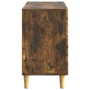 Sideboard med skuffe Røget eg 89 x 34,5 x 60 cm Konstrueret træ