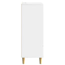 Sideboard med skuffe Hvid 66 x 34,5 x 95 cm Konstrueret træ