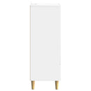 Sideboard Hvid højglans 66 x 34,5 x 95 cm Konstrueret træ