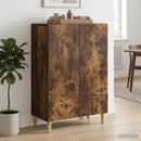 Sideboard med skuffe Røget eg 66 x 34,5 x 95 cm Konstrueret træ