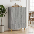 Sideboard Grå sonoma-eg 66 x 34,5 x 95 cm Konstrueret træ