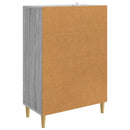 Sideboard Grå sonoma-eg 66 x 34,5 x 95 cm Konstrueret træ