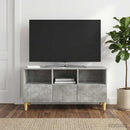 TV-skab med skuffe Betongrå 102 x 34,5 x 50 cm Konstrueret træ