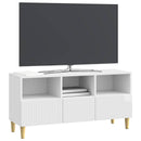 TV-skab Hvid højglans 102 x 34,5 x 50 cm Konstrueret træ