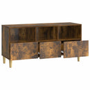 TV-skab med skuffe Røget eg 102 x 34,5 x 50 cm Konstrueret træ