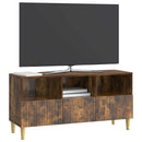 TV-skab med skuffe Røget eg 102 x 34,5 x 50 cm Konstrueret træ