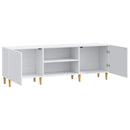 TV-skab Hvid 150 x 31 x 50 cm Konstrueret træ