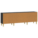TV-skab Sort 150 x 31 x 50 cm Konstrueret træ
