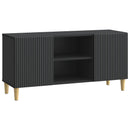TV-skab Sort 102 x 34,5 x 50 cm Konstrueret træ