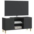 TV-skab Sort 102 x 34,5 x 50 cm Konstrueret træ