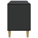 TV-skab Sort 102 x 34,5 x 50 cm Konstrueret træ