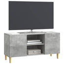 TV-skab Betongrå 102 x 34,5 x 50 cm Konstrueret træ