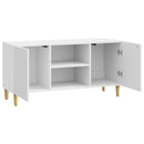 TV-skab Hvid højglans 102 x 34,5 x 50 cm Konstrueret træ