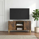 TV-skab Røget eg 102 x 34,5 x 50 cm Konstrueret træ