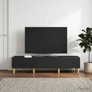 TV-skab med skuffe Sort 147 x 34,5 x 30 cm Konstrueret træ