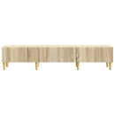 TV-skab med skuffe Sonoma-eg 147 x 34,5 x 30 cm Konstrueret træ
