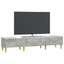 TV-skab med skuffe Betongrå 147 x 34,5 x 30 cm Konstrueret træ