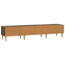 TV-skab med skuffe Røget eg 147 x 34,5 x 30 cm Konstrueret træ